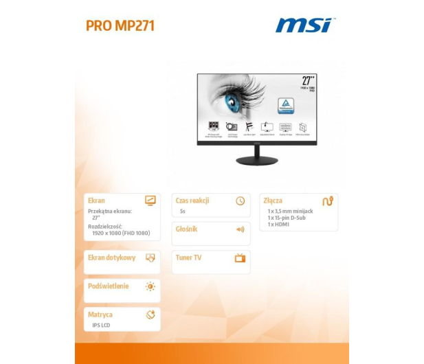 MSI PRO MP271 - 632919 - zdjęcie 10